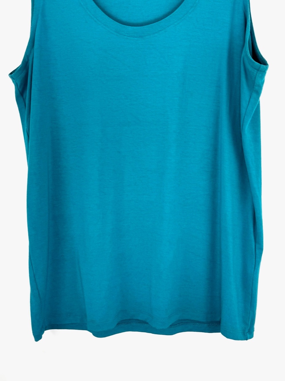 Eileen Fisher Turquoise Scoop Neck Tank - Picture 4 of 11